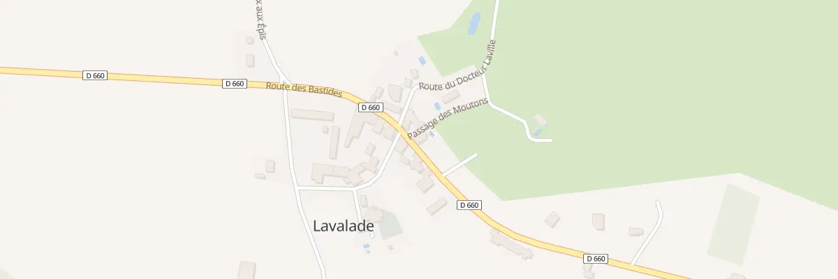 Plan du 18A Le Bourg Nord à Lavalade
