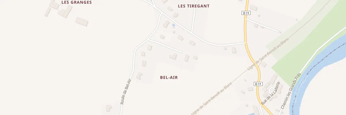 Plan du 14 Rte de Bel Air à Saint-Savin