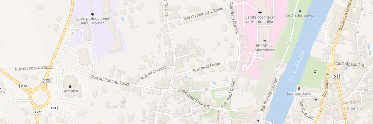 Plan du 16 Rue de Concise à Montmorillon