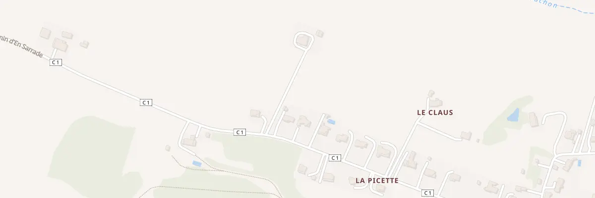 Plan du 892 Chem d’En Sarrade à Escornebœuf