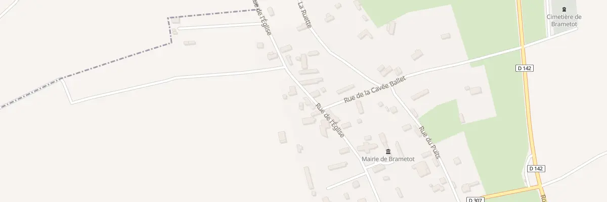 Plan du 13 Rue de l’Eglise à Brametot
