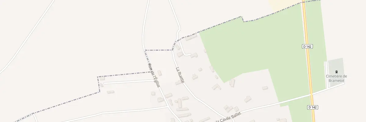 Plan du 6 Rue de la Ruette à Brametot