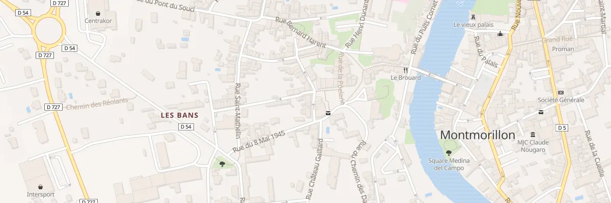Plan du 5 Rue du Vieux Marché à Montmorillon