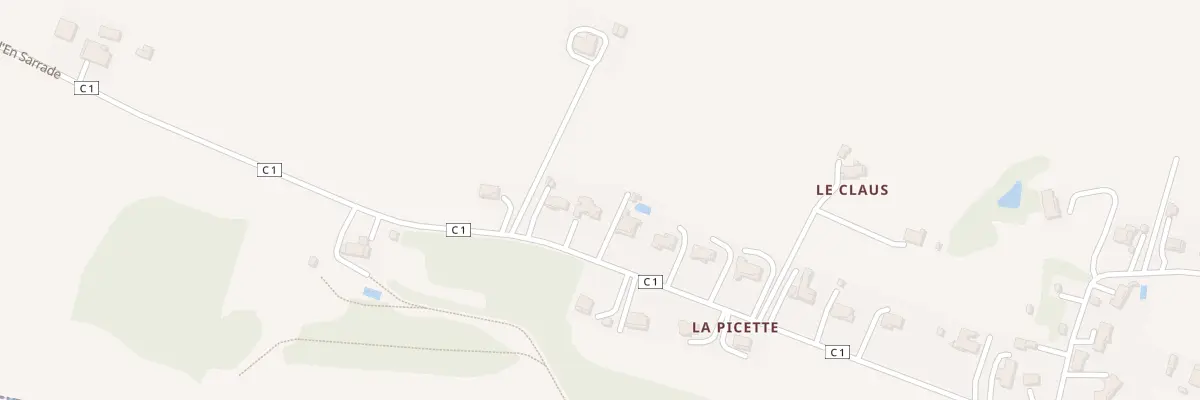 Plan du 858 Chem d’En Sarrade à Escornebœuf