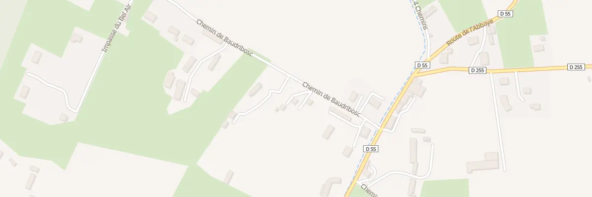 Plan du 123 Che de Baudribosc à Ouville-l’Abbaye