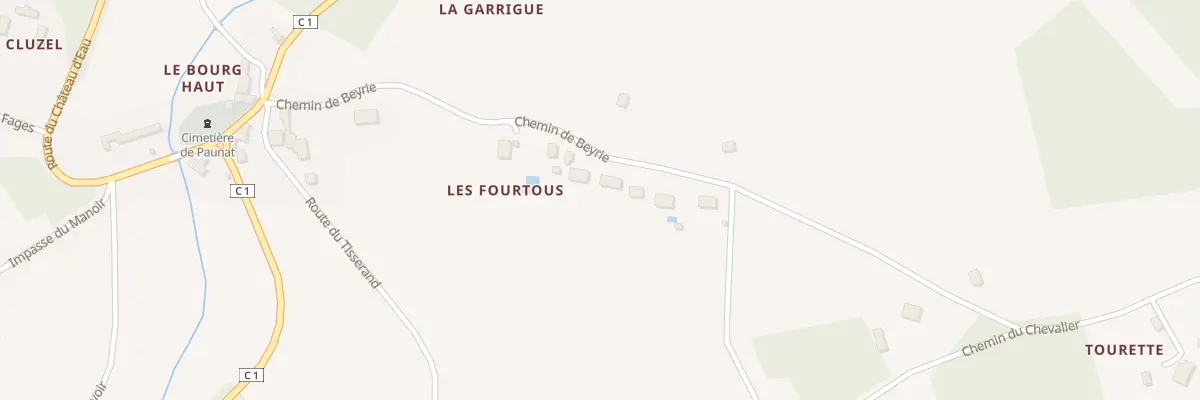 Plan du 310 Che de Beyrie à Paunat