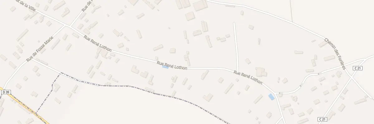 Plan du 18 Rue René Lothon à Épégard