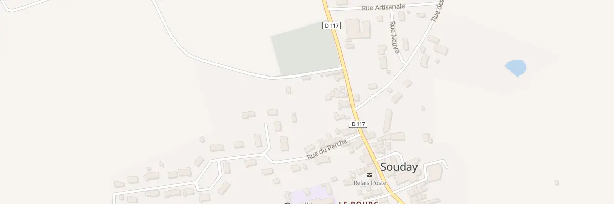 Plan du 93 Rue de la Poste à Couëtron-au-Perche