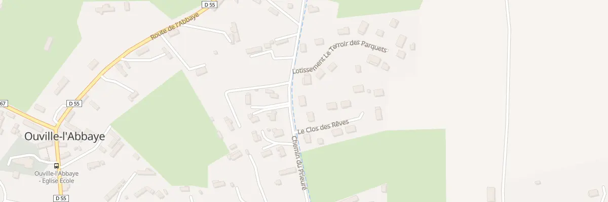 Plan du 9005 Che du Prieure à Ouville-l’Abbaye