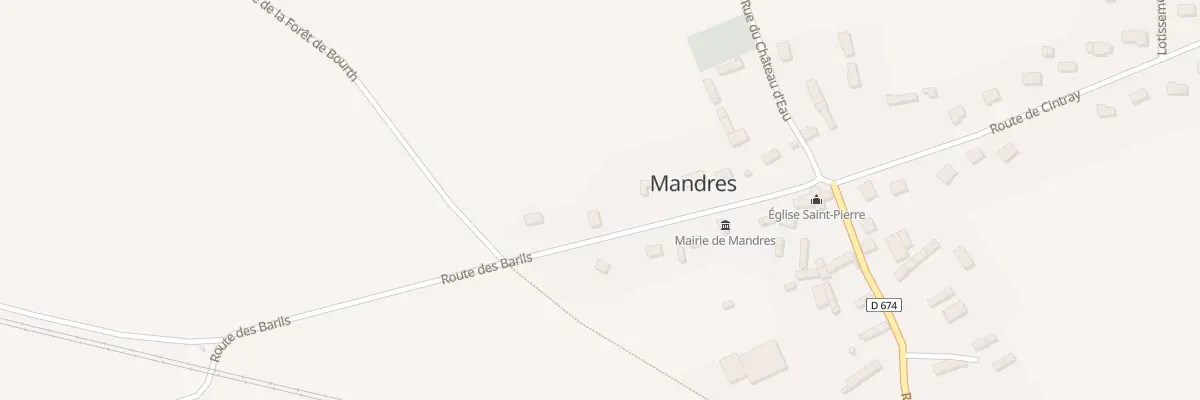 Plan du 4 Rte des Barils à Mandres
