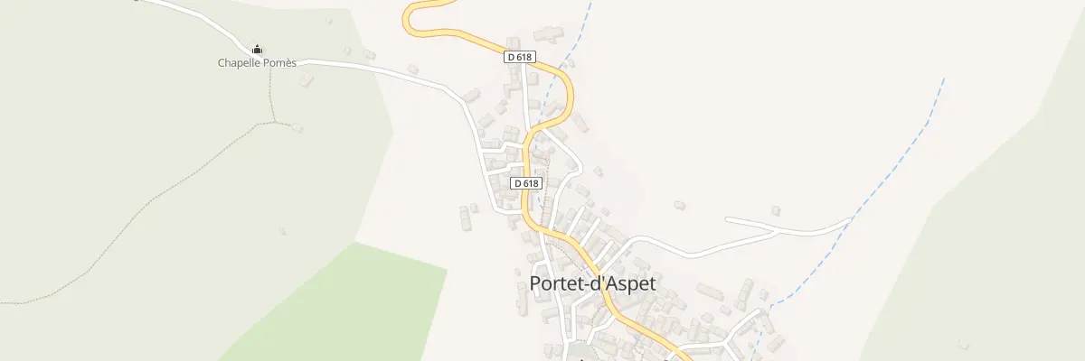 Plan du 1 Carrau de Tchaure à Portet-d’Aspet