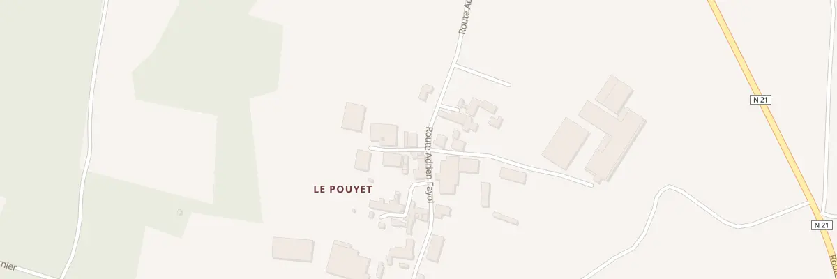 Plan du 590 Rte Adrien Fayol à Négrondes