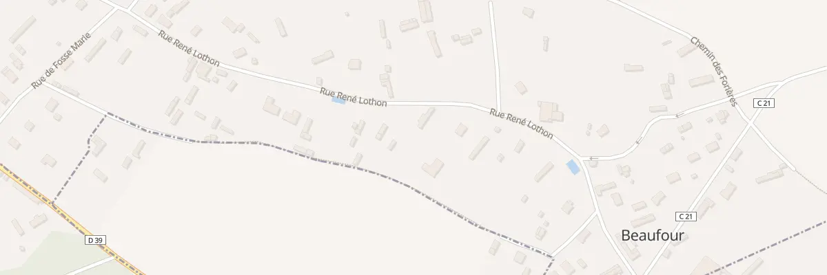 Plan du 13 Rue René Lothon à Épégard