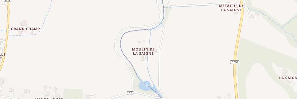 Plan du 5056 Piece du Moulin à Saint-Cirice