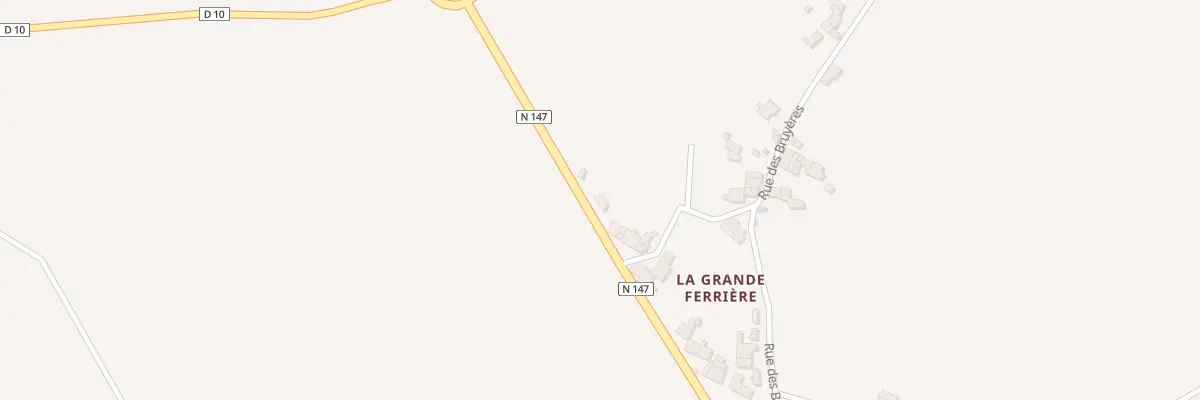 Plan du 1 Rue Nationale - La Ferriere à Lathus-Saint-Rémy