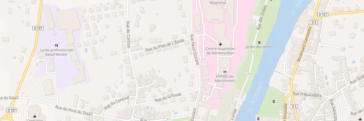 Plan du 31 Rue Henri Dunant à Montmorillon
