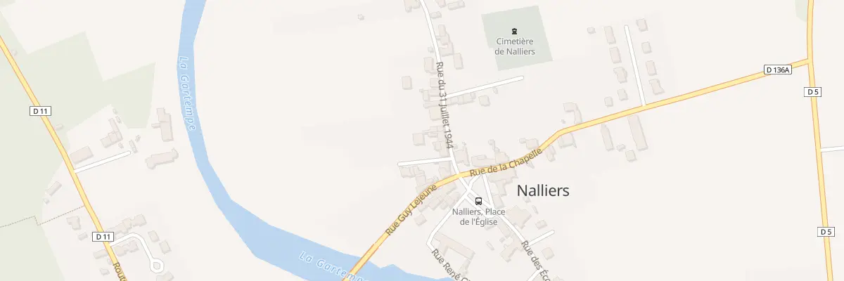 Plan du 5 Rue du 31 Juillet 1944 à Nalliers