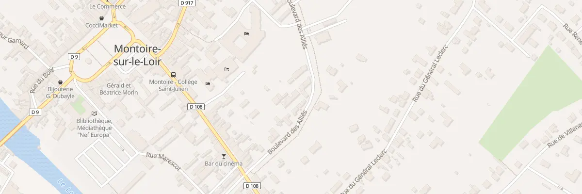 Plan du 33 Bd des Alliés à Montoire-sur-le-Loir