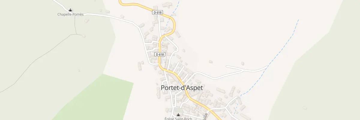 Plan du 7 Carrau de Ra Garraspe à Portet-d’Aspet