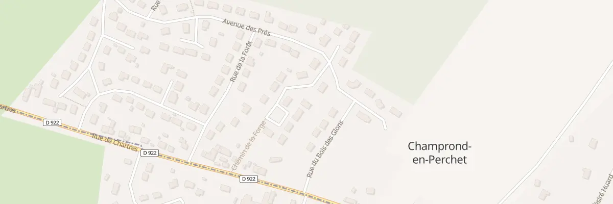 Plan du 3 All des Tilleuls à Champrond-en-Perchet