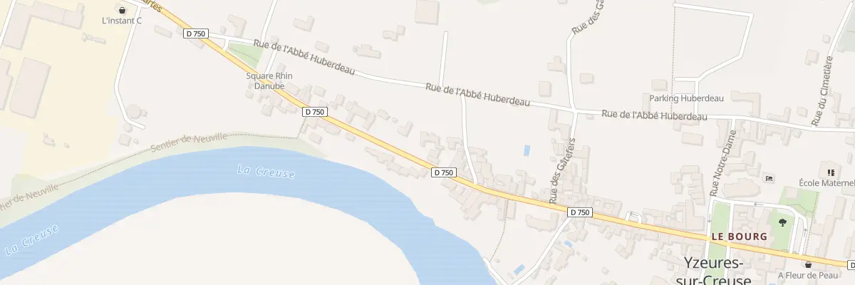 Plan du 56 Rue Descartes à Yzeures-sur-Creuse