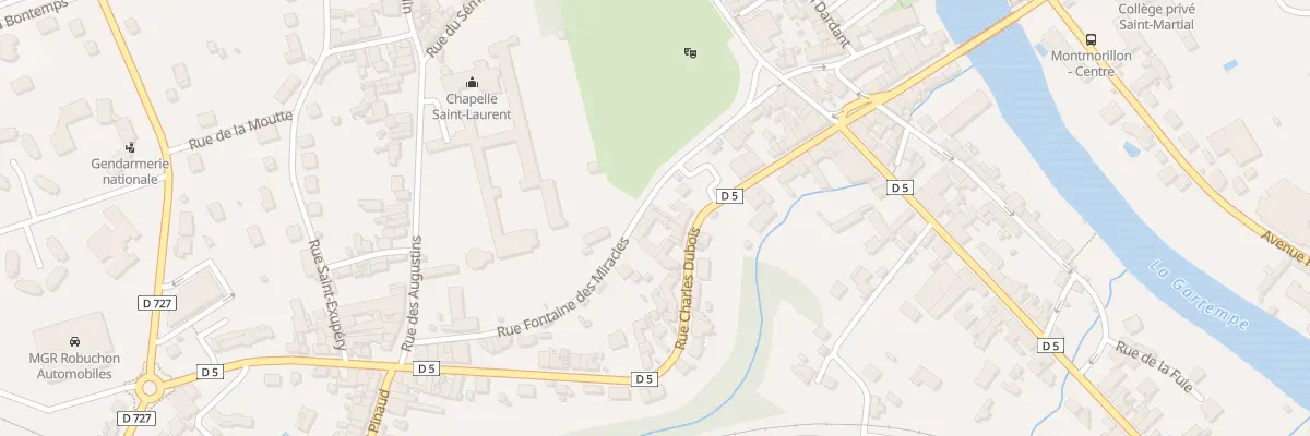 Plan du 38 Rue Charles Dubois à Montmorillon