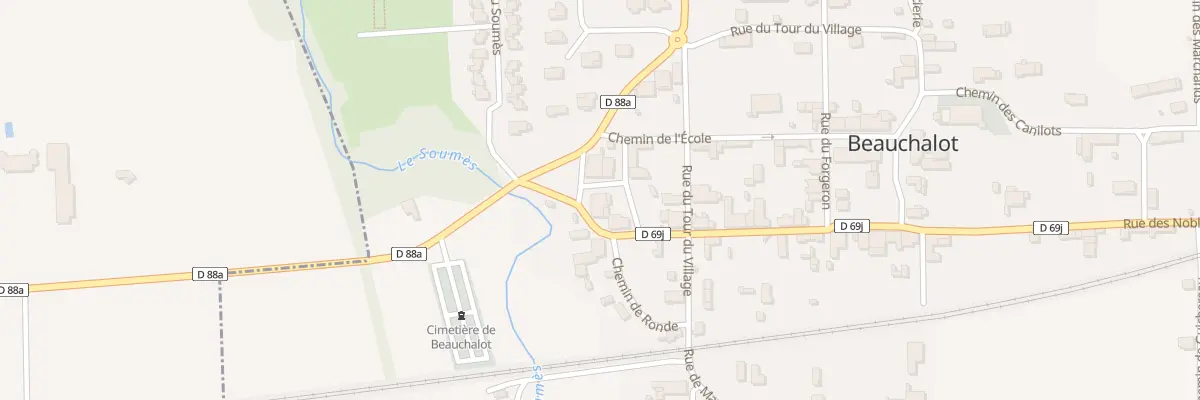 Plan du 1 Rue des Nobles à Beauchalot