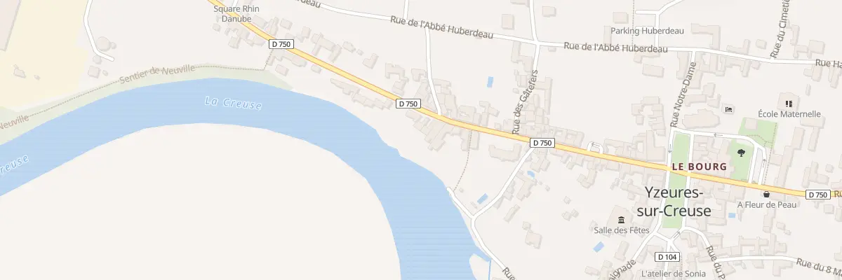 Plan du 35 Rue Descartes à Yzeures-sur-Creuse