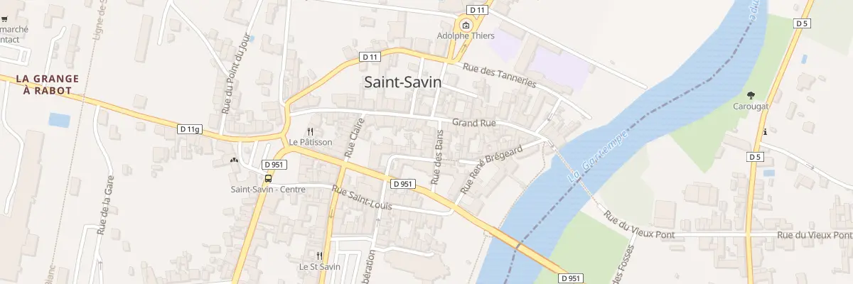 Plan du 7 Rue des Bans à Saint-Savin
