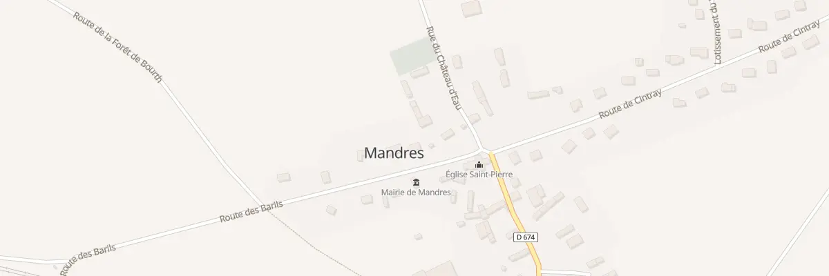 Plan du 3A Pl de l’Eglise à Mandres