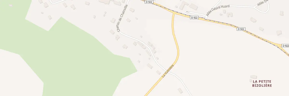 Plan du 8 Che de Chainville à Trizay-Coutretot-Saint-Serge