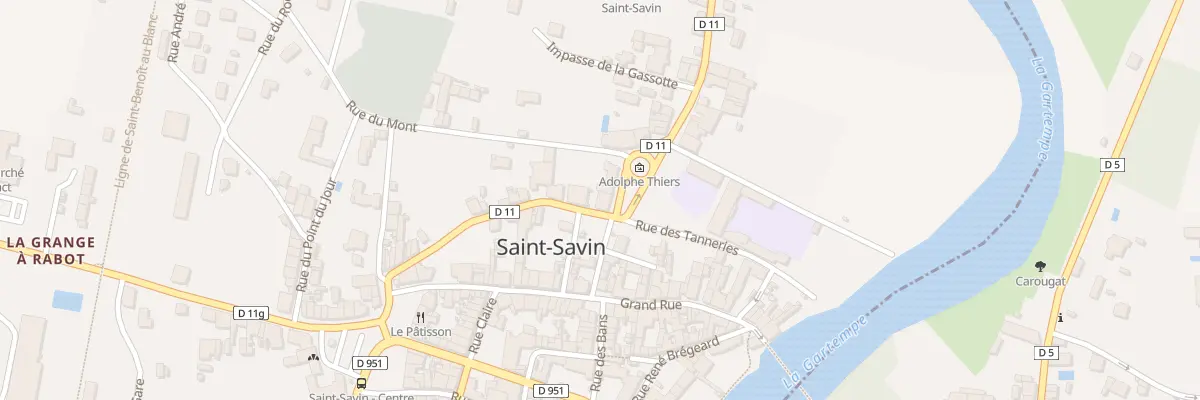 Plan du 1 Rpt du Square à Saint-Savin