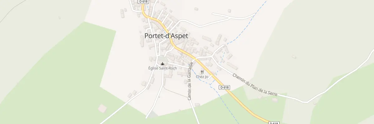 Plan du 96 Le Village à Portet-d’Aspet