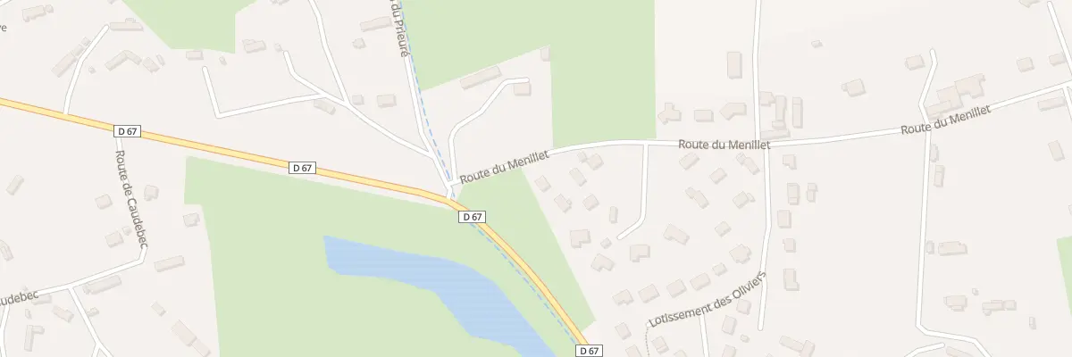 Plan du 74 Rte du Menillet à Ouville-l’Abbaye