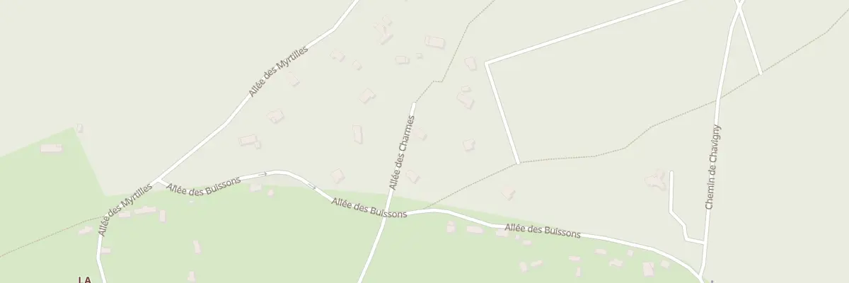 Plan du 4 All des Charmes à Pullay