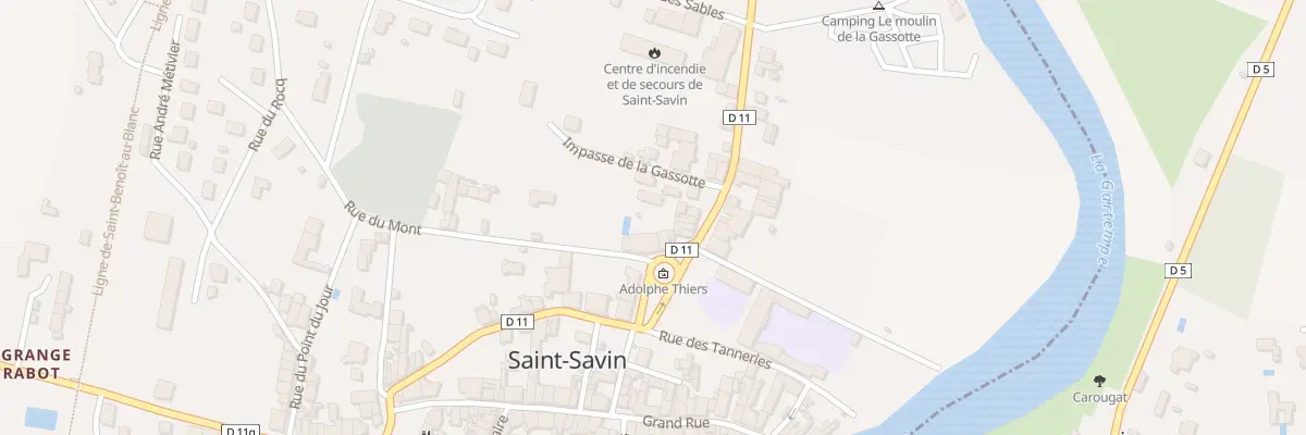 Plan du 5 Rpt du Square à Saint-Savin