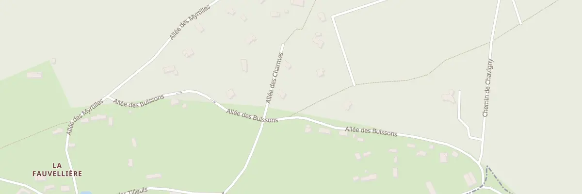 Plan du 2 All des Charmes à Pullay