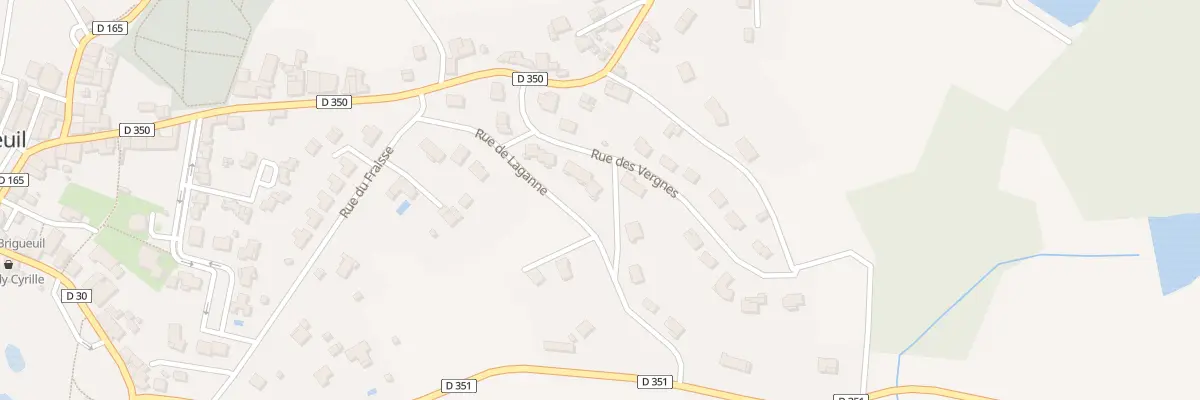 Plan du 1 Rue de Laganne à Brigueuil