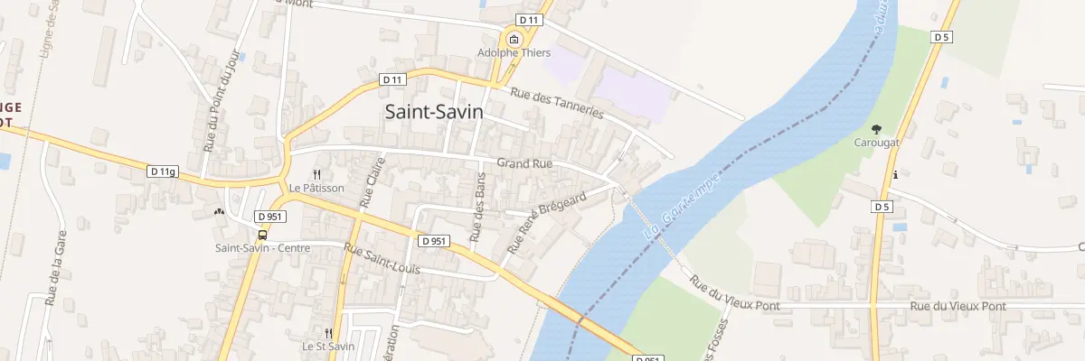 Plan du 15 Rue Grand Rue à Saint-Savin