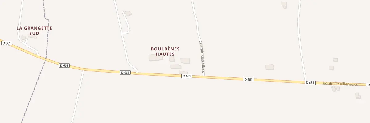 Plan du 1982 Rte de Villeneuve à Dausse