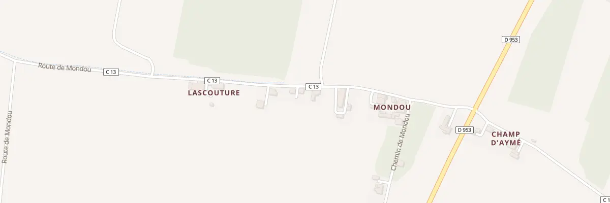 Plan du 270 Rte de Mondou à Saint-Loup