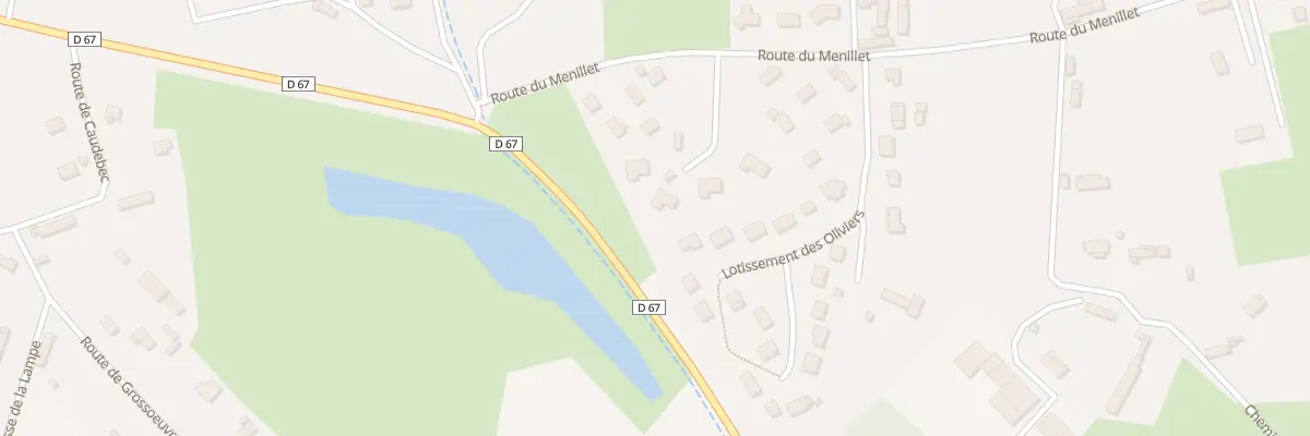 Plan du 154 Rte du Menillet à Ouville-l’Abbaye