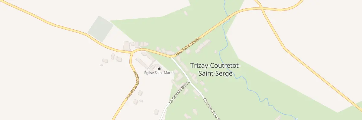 Plan du 1 Rue de la Mairie à Trizay-Coutretot-Saint-Serge