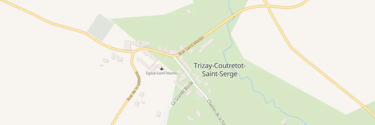 Plan du 2 Rue de la Mairie à Trizay-Coutretot-Saint-Serge