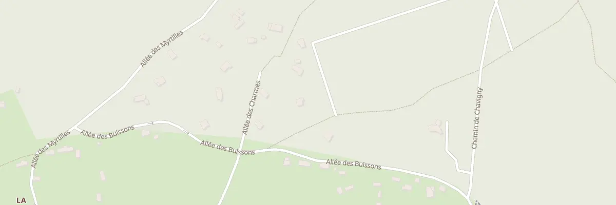 Plan du 6 All des Charmes à Pullay