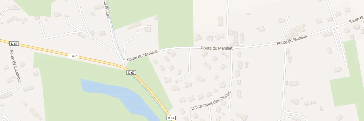 Plan du 152 Rte du Menillet à Ouville-l’Abbaye