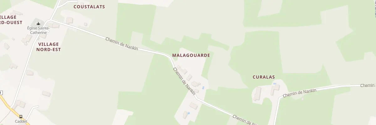 Plan du 1 Malagouarde à Proupiary