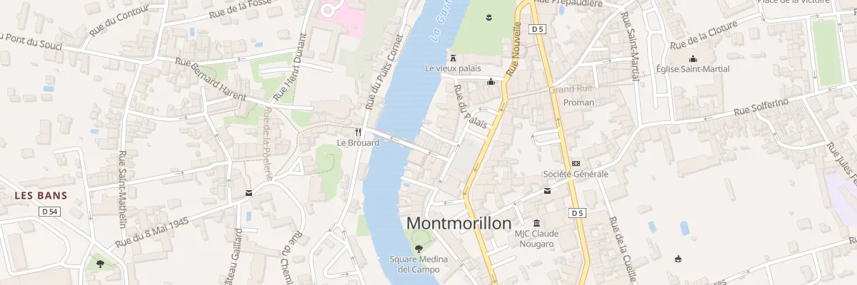 Plan du 5 Rue du Vieux Pont à Montmorillon