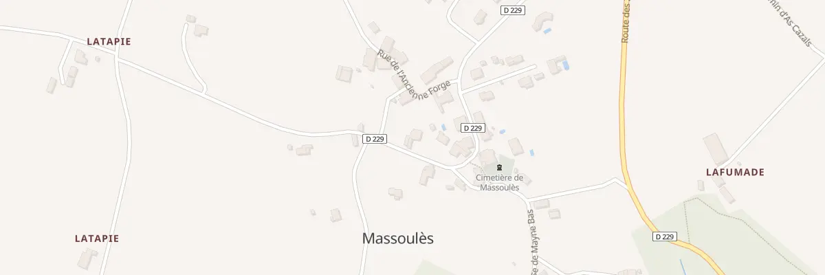 Plan du 9 Massoules Sud à Massoulès
