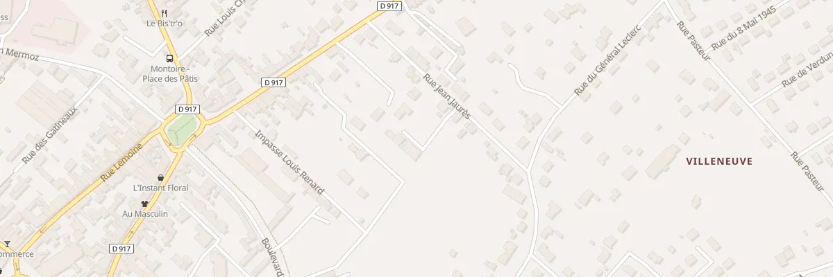 Plan du 8T Rue Jean Jaurès à Montoire-sur-le-Loir